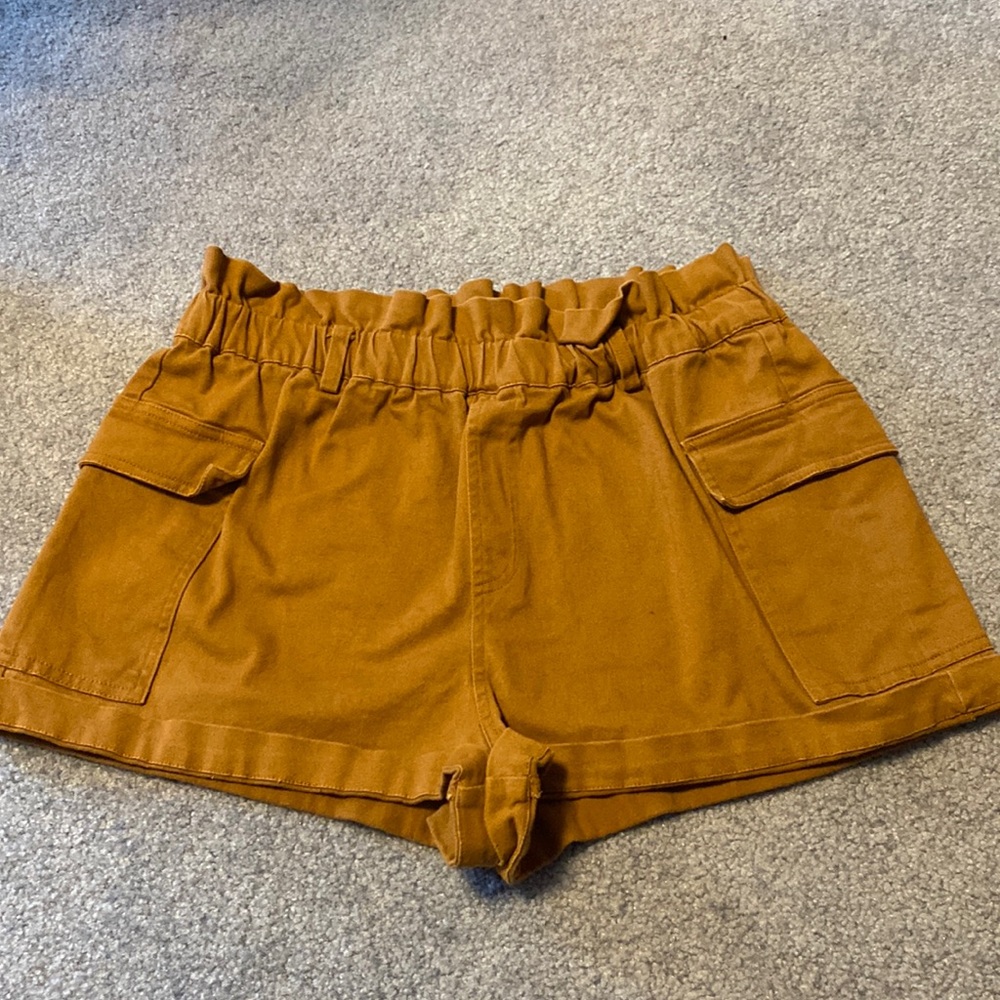 Pacsun High waist Paper bag shorts